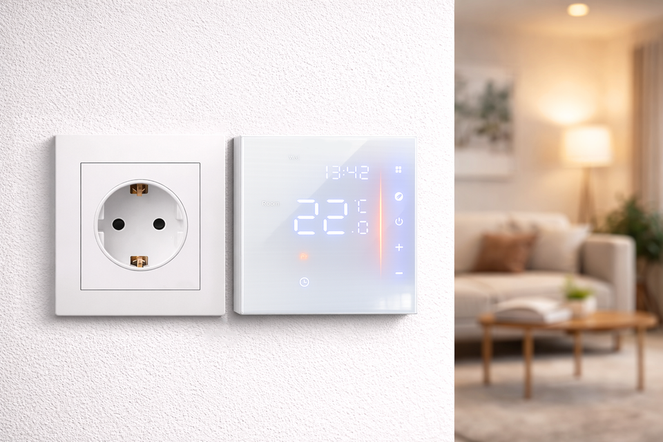 Intelligent LED wall-mounted thermostat AC601 floor heating temperature control WiFi remote control, weekly programming
