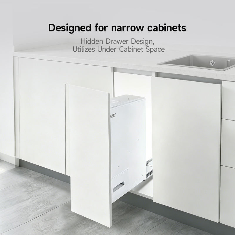 Large-capacity modern rice box rice storage cabinet, slide rail drawer type, environmentally friendly carbon steel moisture-proof kitchen storage box, household rice bucket