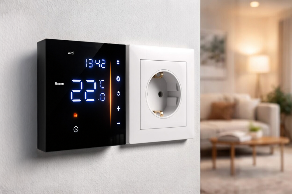 Intelligent LED wall-mounted thermostat AC601 floor heating temperature control WiFi remote control, weekly programming