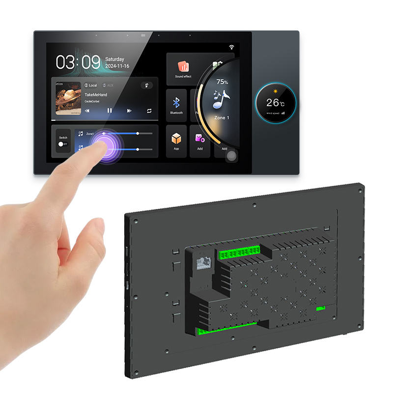 Q10-Pro smart home central control screen Zigbee gateway Android system, supports Google Home hotel and residential use