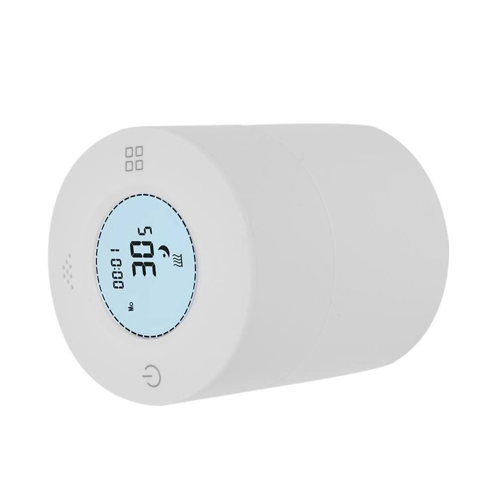 OEM White Smart Thermostat Radiator Valve WiFi Thermostat, Energy Saving Heating Control