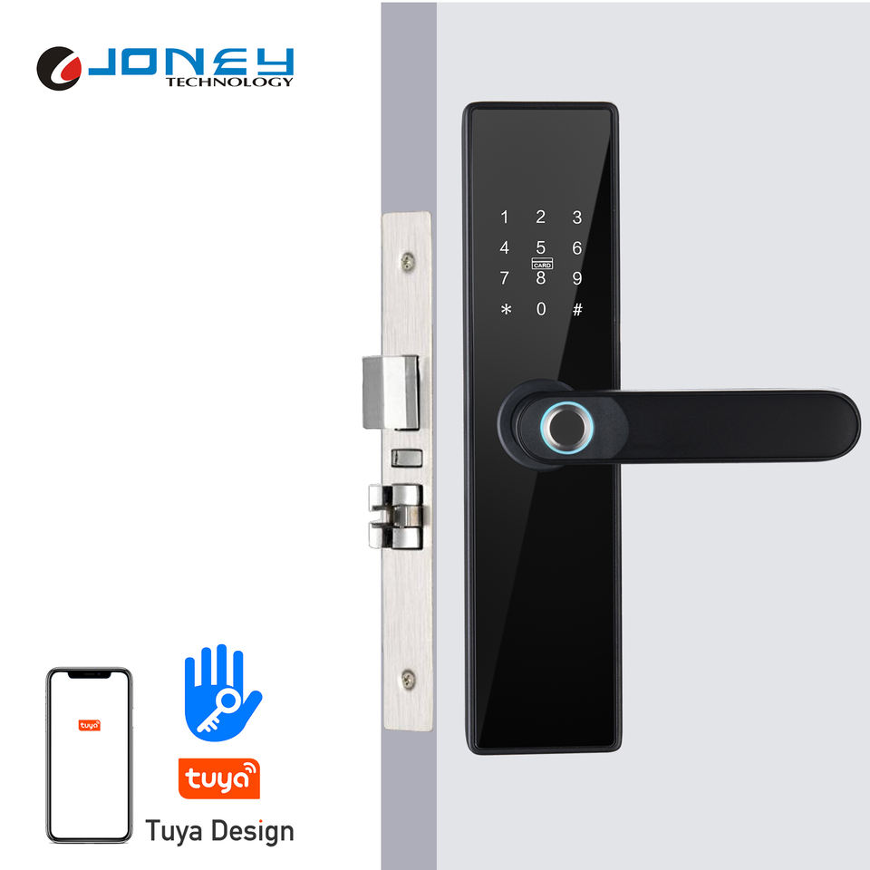 Tuya smart fingerprint electronic door lock Wi-Fi remote con