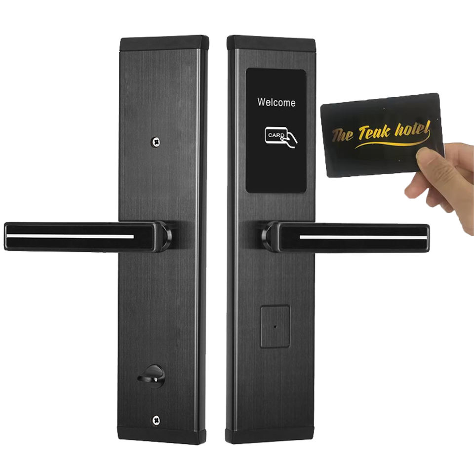 Smart hotel door lock system RFID sensor card lock, stainles