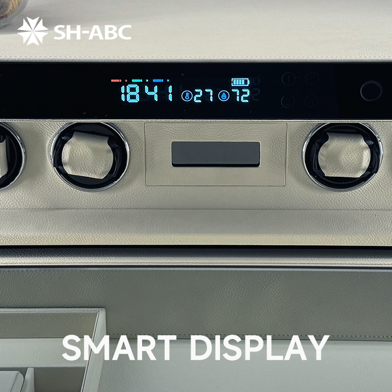 SH-ABC smart watch winding device storage box 6-digit watch meter converter, fingerprint lock, jewelry drawer, home storage.
