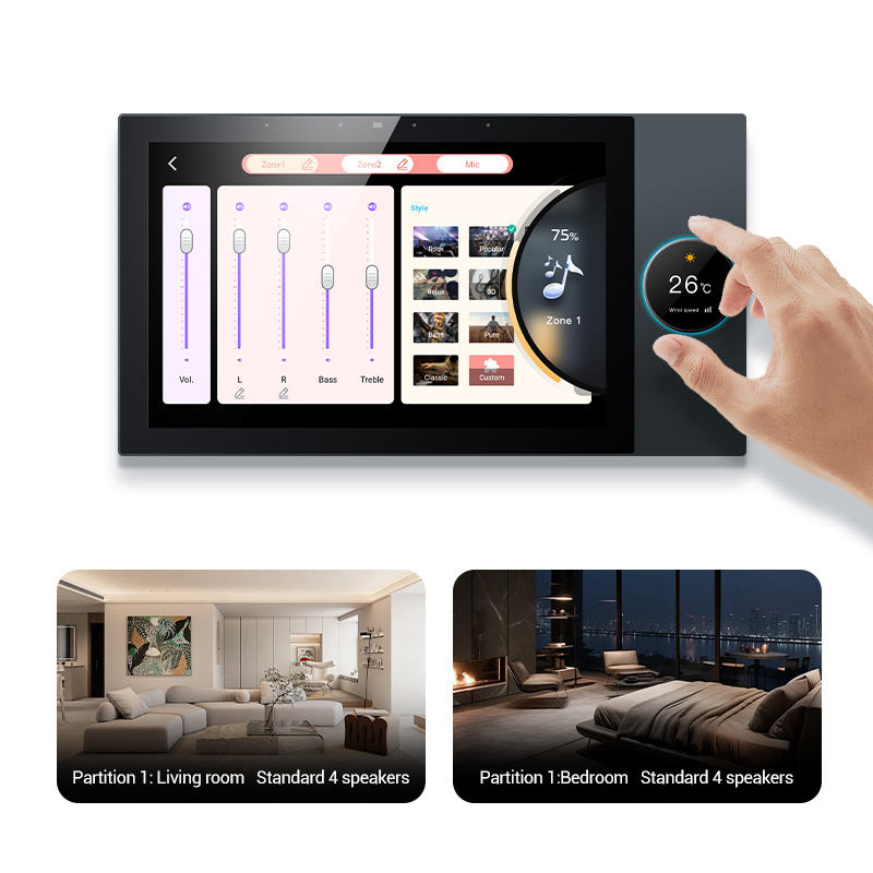 Q10-Pro smart home central control screen Zigbee gateway Android system, supports Google Home hotel and residential use