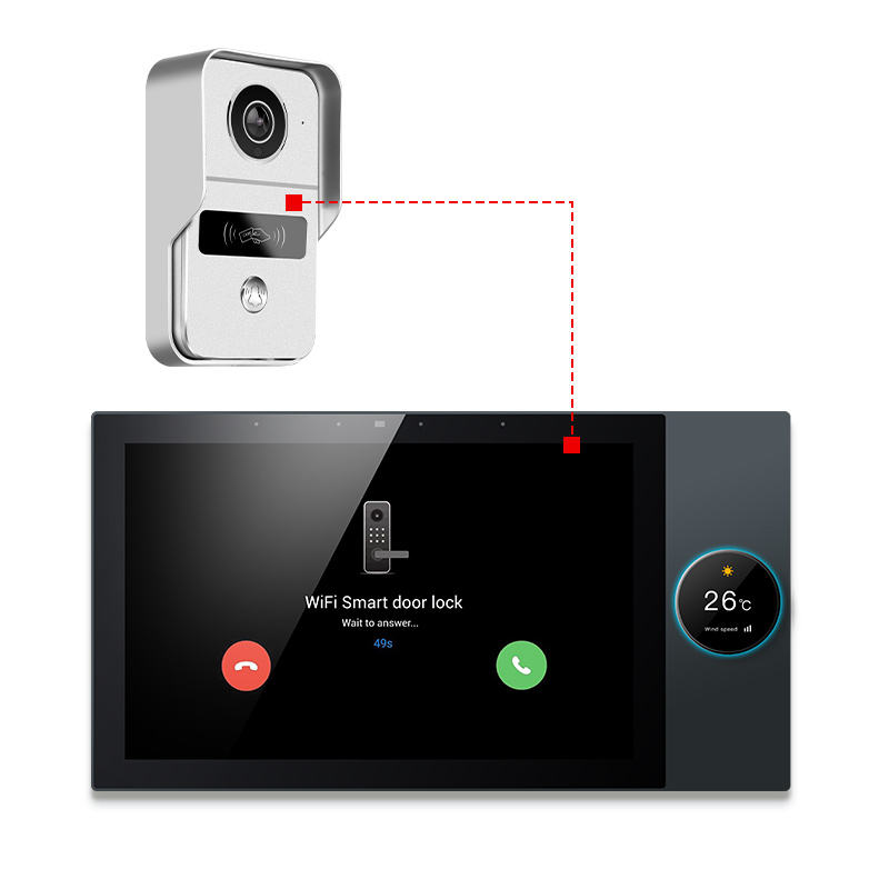 Q10-Pro smart home central control screen Zigbee gateway Android system, supports Google Home hotel and residential use