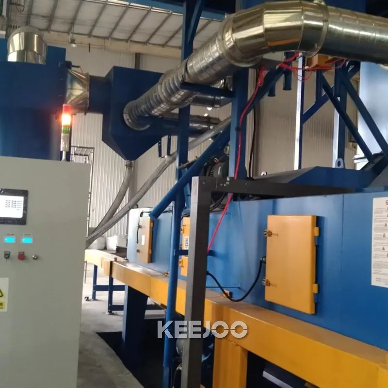 H Beam Roller Conveyor Shot Blasting Machine