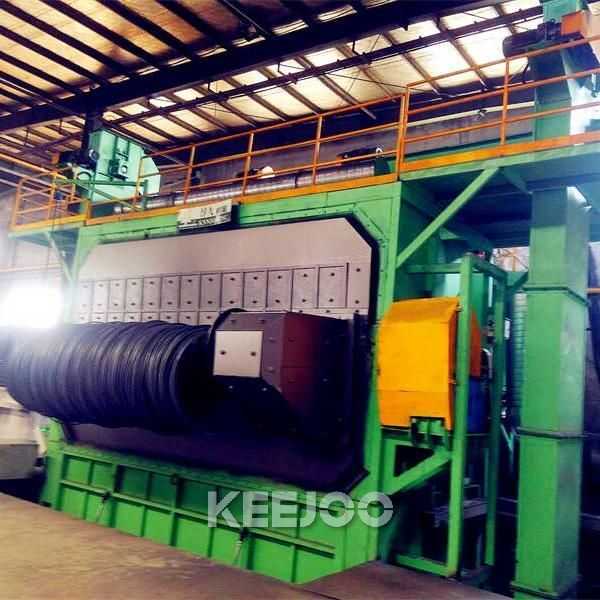 Bundle Coiled Wire Steel Bar Shot Blasting Machine