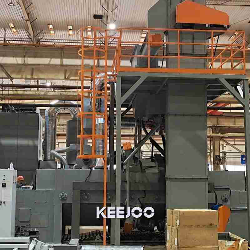 Wire Mesh Belt Continuous Flow Shot Blasting Machine