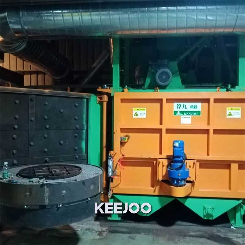 ZJ015S double rotary table shot blasting machine