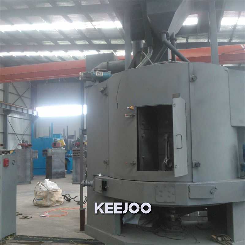 Turntable Hook Shot Blasting Machine(Three Stations)